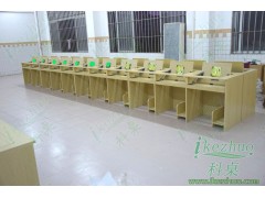 多媒体培训电脑桌 电教机房翻转桌图3
