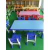 幼儿园桌椅,成都幼儿塑料桌子,四川幼儿园六人桌,半月桌子