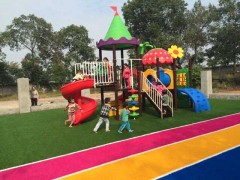 幼儿园人工草坪,成都幼园彩虹跑道草,四川幼儿专用人造草坪图3