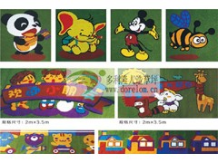多利隆人造草坪卡通图案自制幼儿园用|生动活波图2