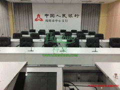 厂家直销 翻转式电脑桌专业电脑桌教室隐藏显示器翻转电脑桌图2