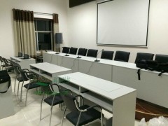 厂家直销多媒体室电脑桌双位翻转电脑桌多媒体电脑桌电脑室桌子图3