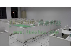 科桌翻转式电脑桌 多媒体机房电脑桌 翻转器培训电脑桌图2
