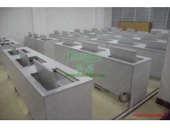 多媒体翻转电脑桌机房 培训双人电脑翻转桌图2