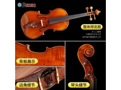 日本铃木进口高档儿童专业演奏成人小提琴考级初学者实木正品乐器图2