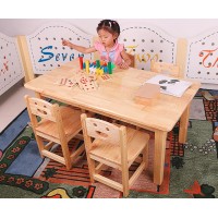 幼儿园橡木桌 实木学习桌椅