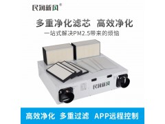 民润新风校园新风系统全热交换空气净化新风机给室内送氧提高成绩图2