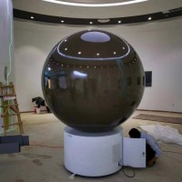 北京艾亚视觉高清无缝内投球幕播放系统2米
