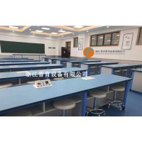 浙江普育新型中小学物理力学教室 教室讲台 学生桌 学生椅