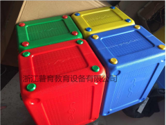 浙江普育 塑料音乐凳 音乐教室合唱凳 六面体凳图3
