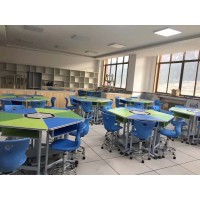 浙江普育 可移动六角桌 多边形组合探究桌 幼儿学生桌