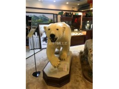 仿真北极熊标本人工植毛展览白熊模型图2
