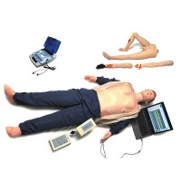 益联医学高级心肺复苏AED除颤模拟人CPR及创伤模拟人