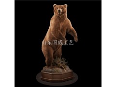 仿真棕熊生态展厅布景展示灰熊模型图3