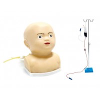 益联医学高级婴儿头部综合静脉穿刺模型 护士培训教学模型 幼儿护理