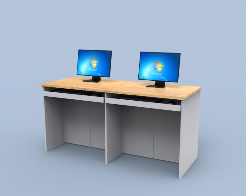 机房电脑桌-板式2