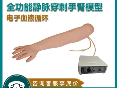 益联医学全功能静脉穿刺输液手臂模型（电子血液循环装置）