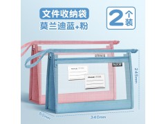 文件袋小学生初中生考试可入考场双层网纱手提袋图5